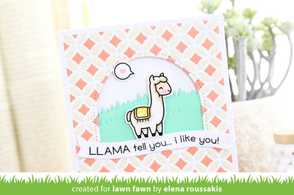 Lawn Fawn - Llama Tell You - Clear Stamp 2x3