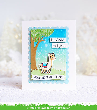 Lawn Fawn - Llama Tell You - Clear Stamp 2x3