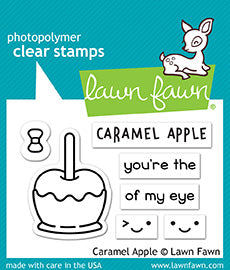 Lawn Fawn - Caramel Apple - Clear Stamps 2x3