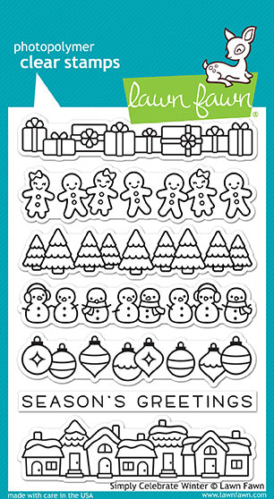 Lawn Fawn - Simply Celebrate Winter - Clear Stamps 4x6