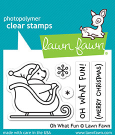 Lawn Fawn - Oh What Fun - Clear Stamps 2x3
