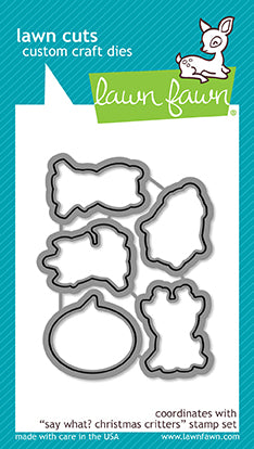 Lawn Fawn - Say What? Christmas Critters - Stanzen