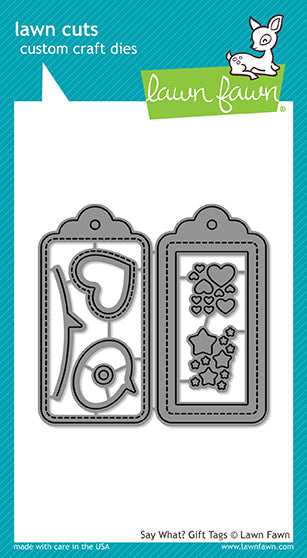Lawn Fawn - Say What? Gift Tags - Stanze
