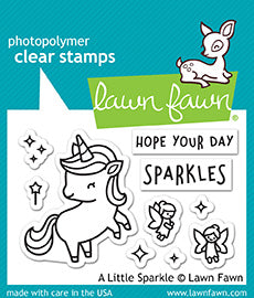 Lawn Fawn - A Little Sparkle - Clear Stamp 2x3