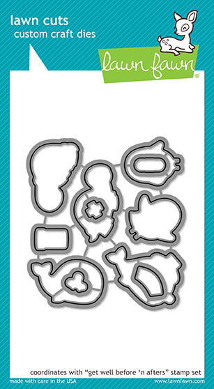 Lawn Fawn - Get Well Before 'n Afters - Stanze