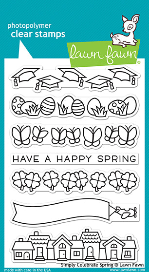 Lawn Fawn - Simply Celebrate Spring - Clear Stamp 4x6
