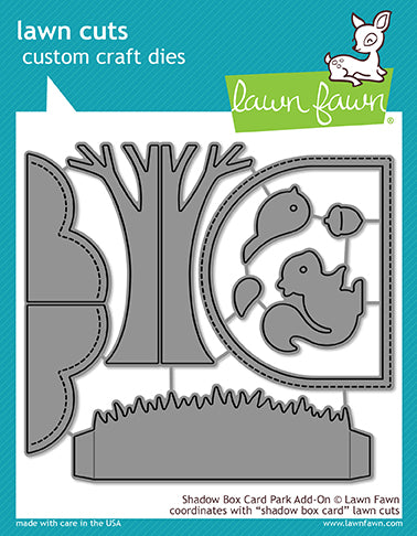 Lawn Fawn - Shadow Box Card Park Add-On - Stanze