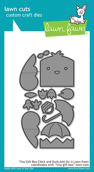 Lawn Fawn - Tiny Gift Box Chick And Duck Add-On - Stanze