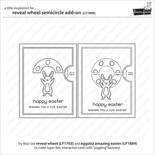 Lawn Fawn - Reveal Wheel Semicircle Add-On - Stanze