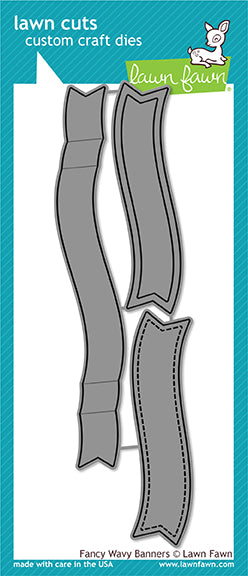 Lawn Fawn - Fancy Wavy Banners - Stanze