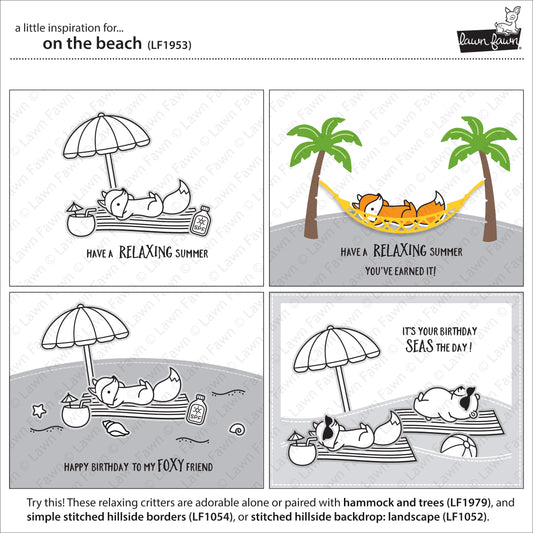 Lawn Fawn - On The Beach - Clear Stamp 4x6