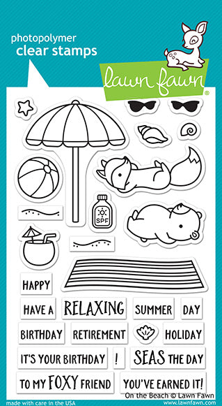Lawn Fawn - On The Beach - Clear Stamp 4x6