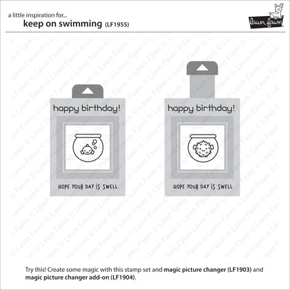 Lawn Fawn - Keep On Swimming - Clear Stamp 4x6