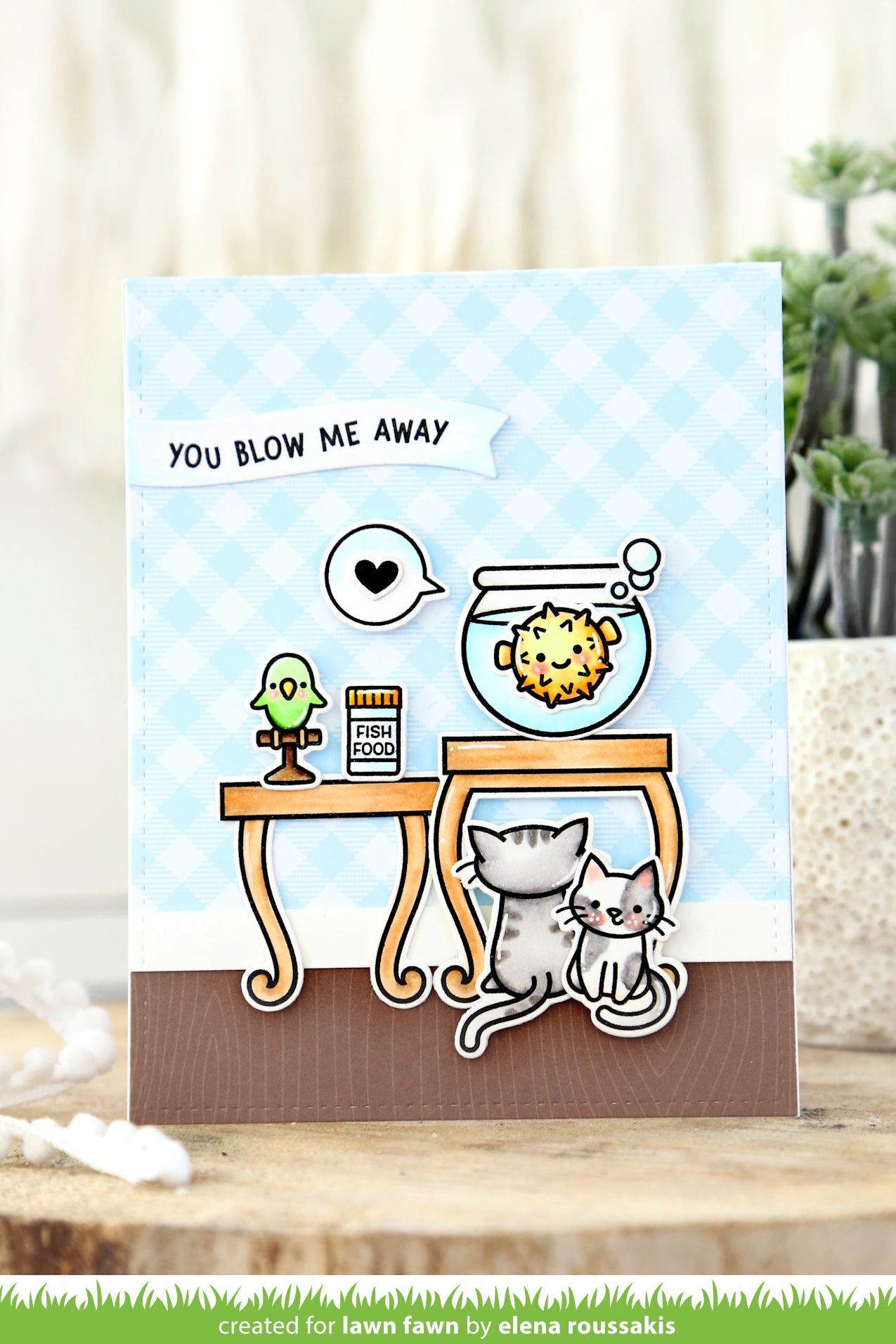 Lawn Fawn - Keep On Swimming - Clear Stamp 4x6