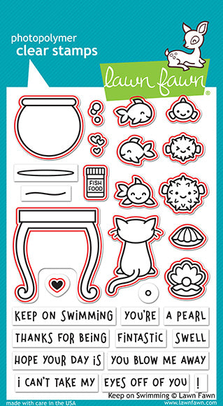 Lawn Fawn - Keep On Swimming - Stanze