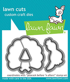 Lawn Fawn - Peacock Before 'n Afters - Stanze