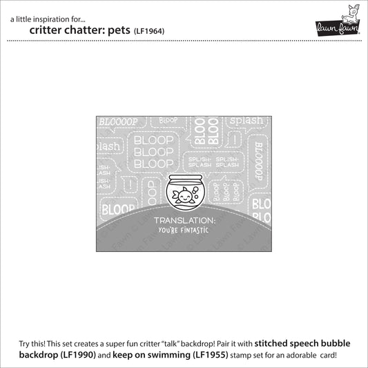 Lawn Fawn - Critter Chatter: Pets - Clear Stamp 4x6