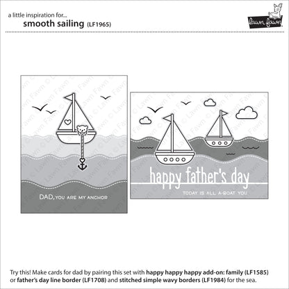 Lawn Fawn - Smooth Sailing - Clear Stamp 4x6