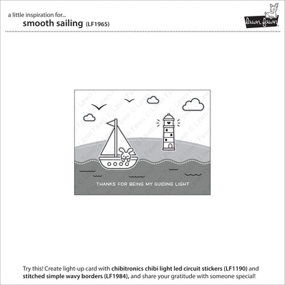 Lawn Fawn - Smooth Sailing - Clear Stamp 4x6