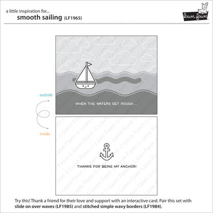 Lawn Fawn - Smooth Sailing - Clear Stamp 4x6
