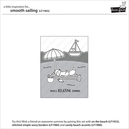 Lawn Fawn - Smooth Sailing - Clear Stamp 4x6