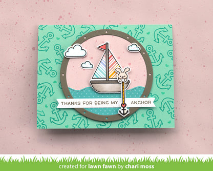 Lawn Fawn - Smooth Sailing - Clear Stamp 4x6