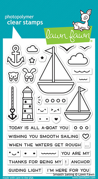 Lawn Fawn - Smooth Sailing - Clear Stamp 4x6