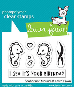 Lawn Fawn - Seahorsin' Around - Clear Stamp 2x3