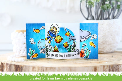 Lawn Fawn - Center Picture Window Card - Stanzset