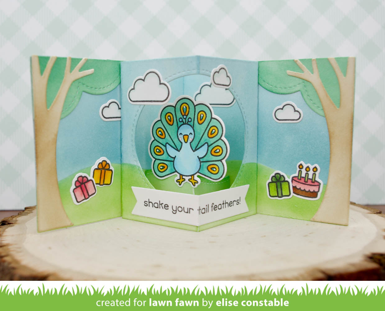 Lawn Fawn - Center Picture Window Card - Stanzset