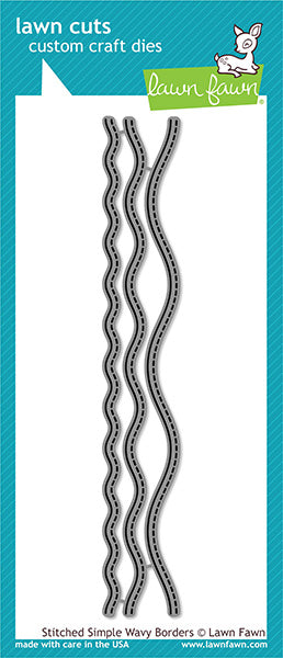 Lawn Fawn - Stitched Simple Wavy Borders - Stanze