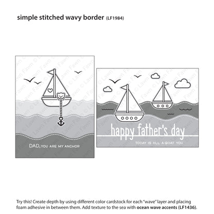 Lawn Fawn - Stitched Simple Wavy Borders - Stanze