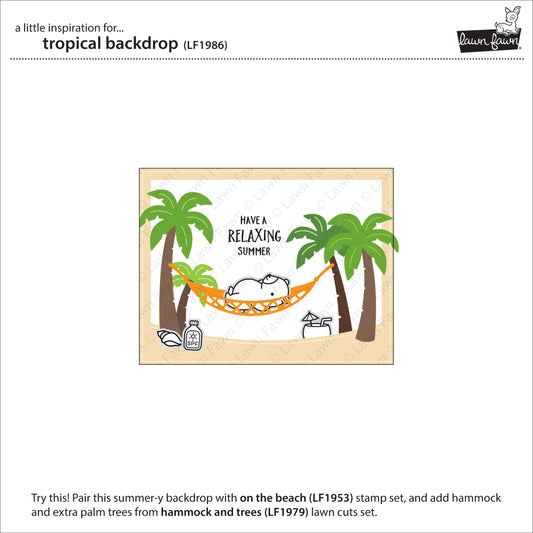 Lawn Fawn - Tropical Backdrop - Stanze