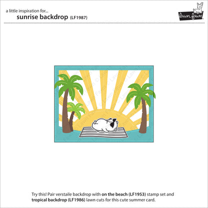 Lawn Fawn - Sunrise Backdrop - Stanze