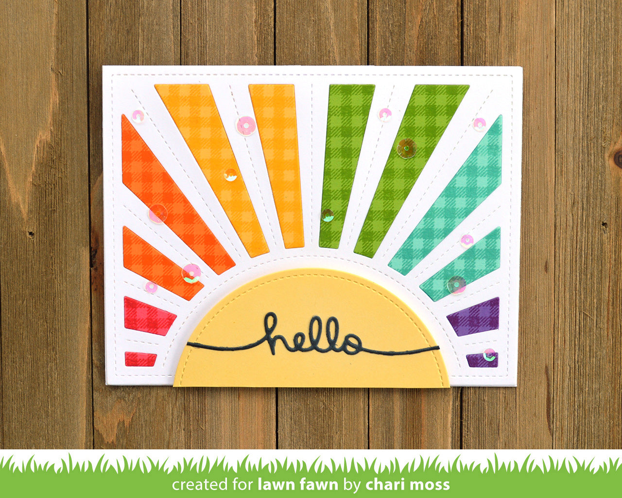 Lawn Fawn - Sunrise Backdrop - Stanze