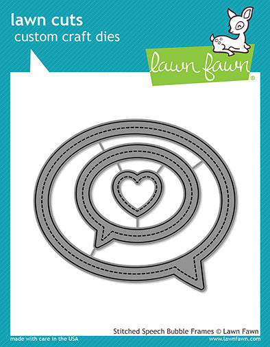 Lawn Fawn - Stitched Speech Bubble frames - Stanze