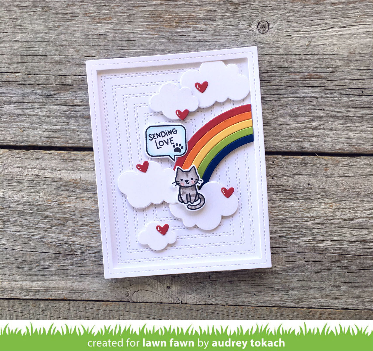 Lawn Fawn - Just Stitching Double Rectangles - Stanze