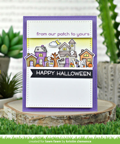 Lawn Fawn - Spooky village - Clear Stamp 4x6