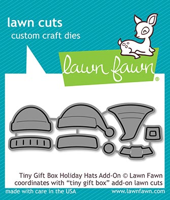 tiny gift box holiday hats add-on