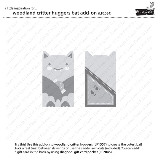 woodland critter huggers bat add-on