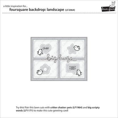 foursquare backdrop: landscape