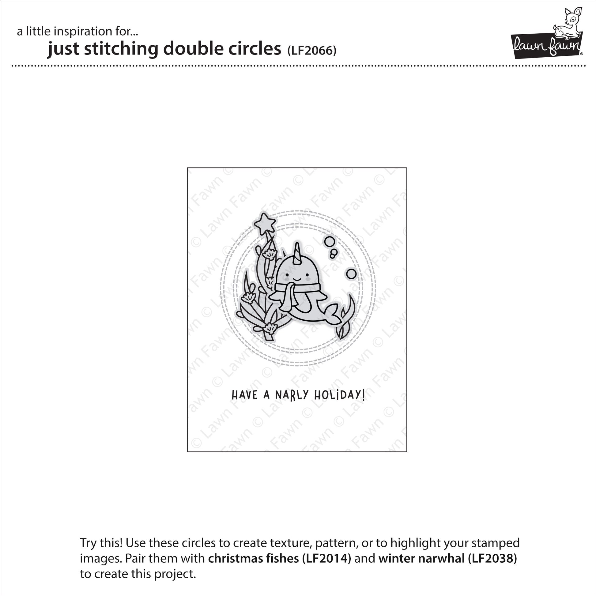 just stitching double circles