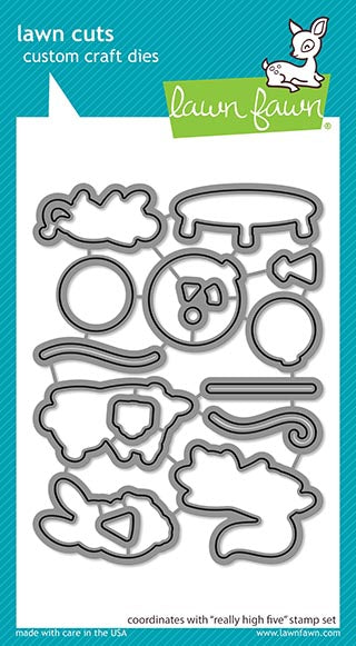 Lawn Fawn really high five Stanzen