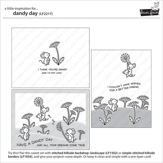 Lawn Fawn - dandy day - Clear Stamp 4x6