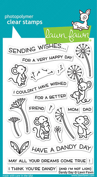 Lawn Fawn - dandy day - Clear Stamp 4x6