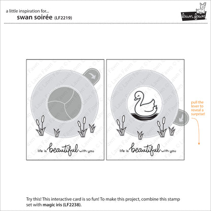 Lawn Fawn - swan soirée - Clear Stamp 4x6