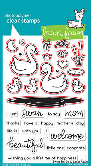 Lawn Fawn - swan soirée - Stanzen