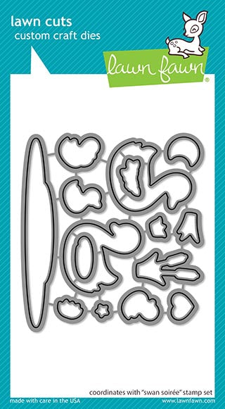 Lawn Fawn swan soirée Stanzen