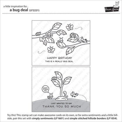 Lawn Fawn - a bug deal - Clear Stamp 4x6