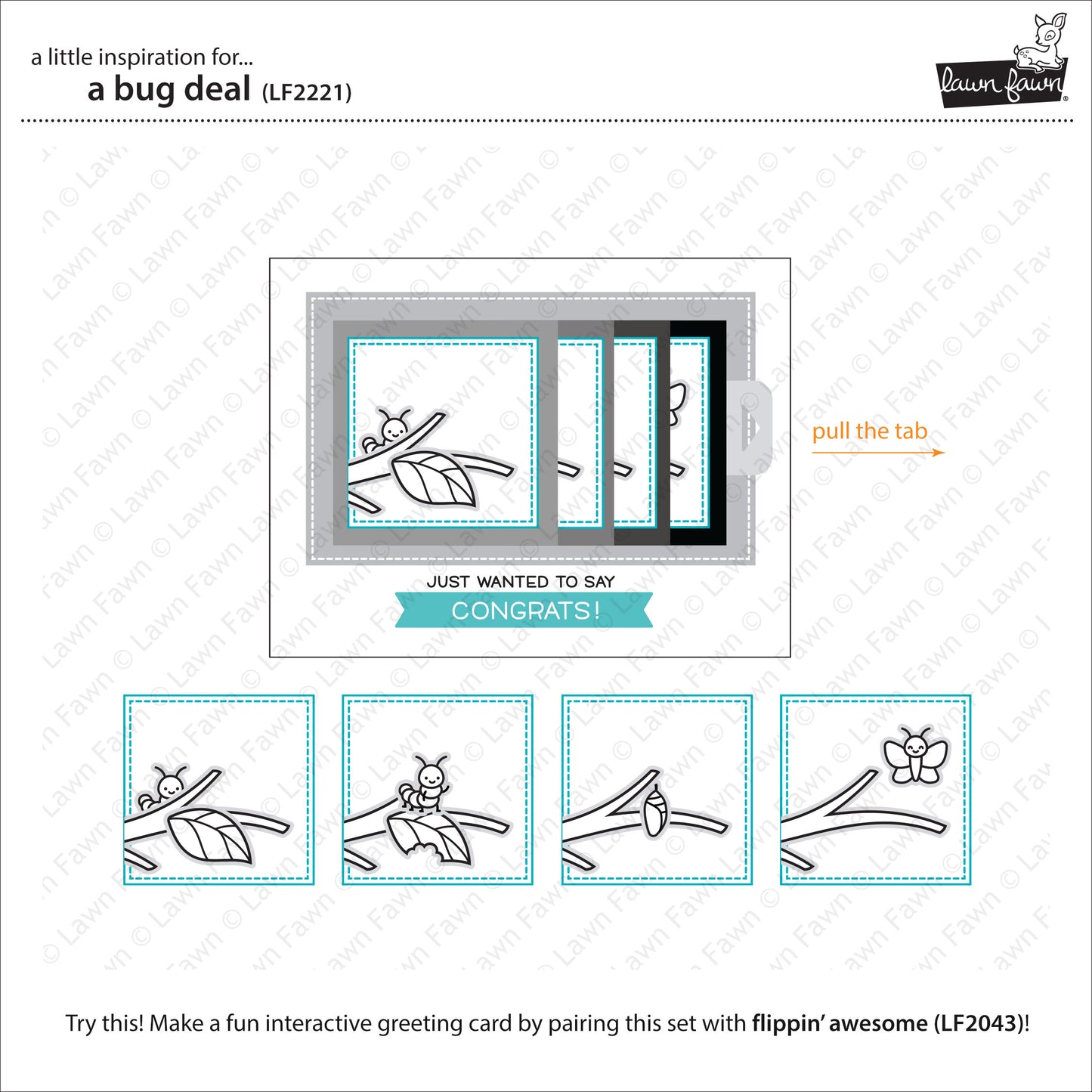 Lawn Fawn - a bug deal - Clear Stamp 4x6